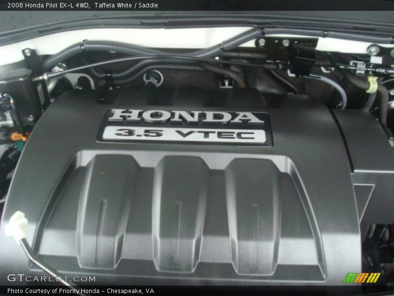 Taffeta White / Saddle 2008 Honda Pilot EX-L 4WD