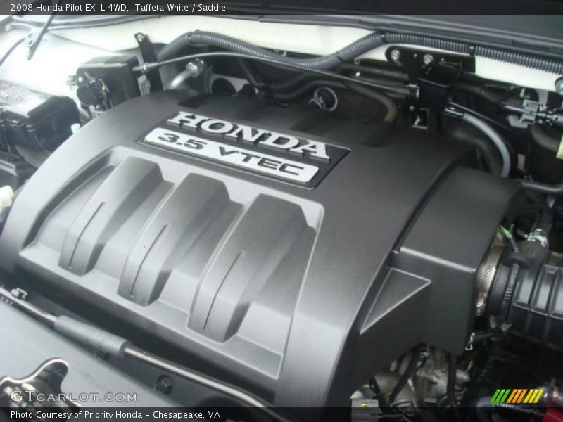 Taffeta White / Saddle 2008 Honda Pilot EX-L 4WD