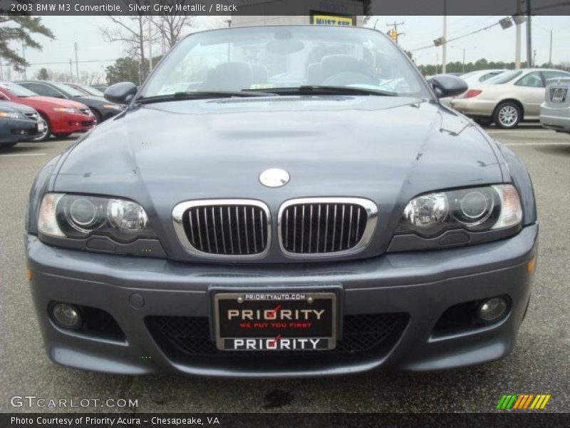 Silver Grey Metallic / Black 2003 BMW M3 Convertible