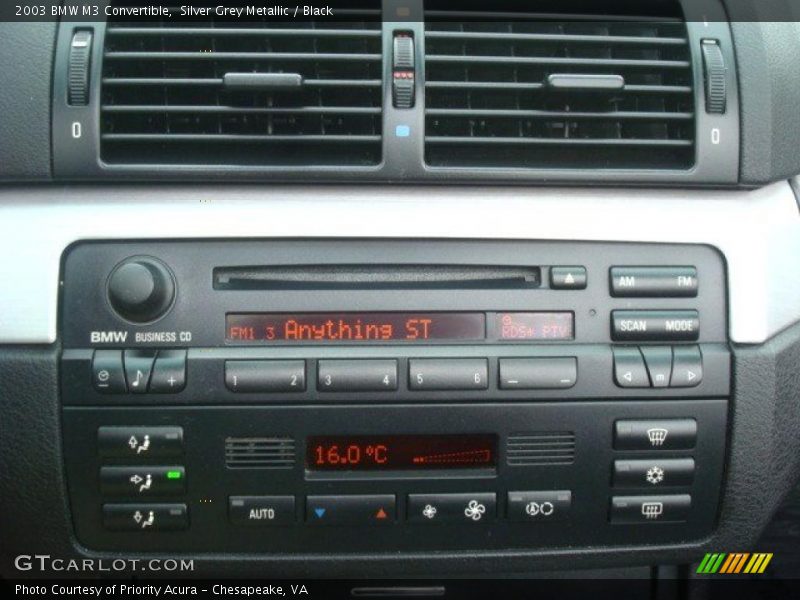 Controls of 2003 M3 Convertible