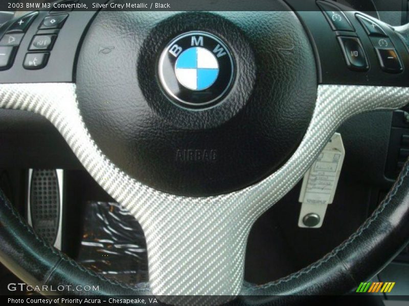 Silver Grey Metallic / Black 2003 BMW M3 Convertible