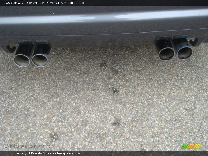 Silver Grey Metallic / Black 2003 BMW M3 Convertible