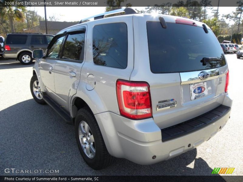 Silver Metallic / Charcoal 2008 Ford Escape Limited