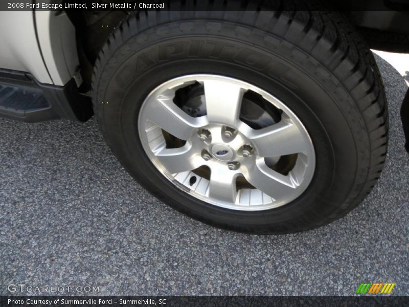 Silver Metallic / Charcoal 2008 Ford Escape Limited