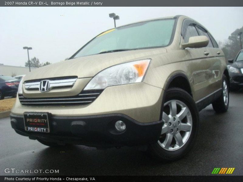 Borrego Beige Metallic / Ivory 2007 Honda CR-V EX-L