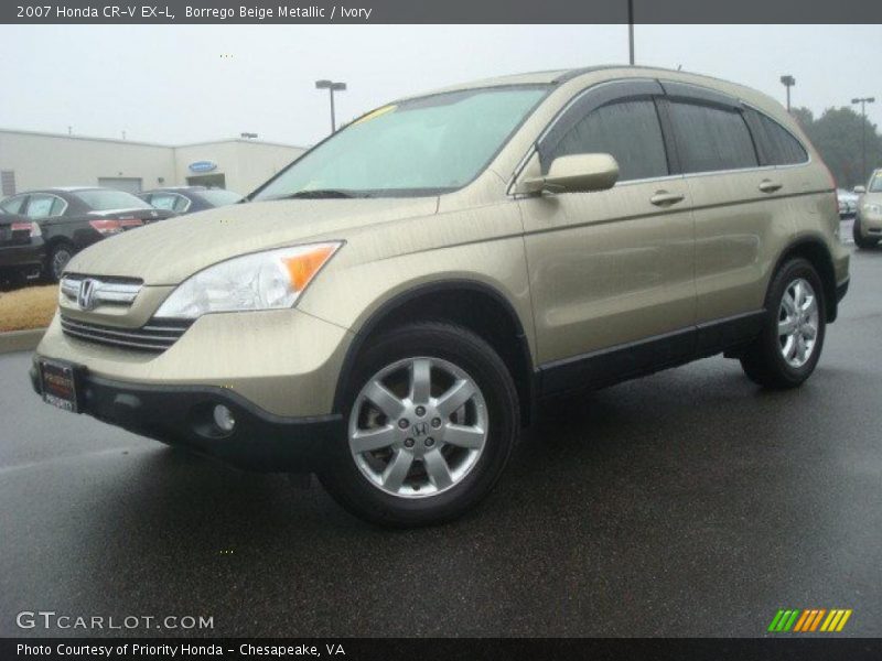 Borrego Beige Metallic / Ivory 2007 Honda CR-V EX-L