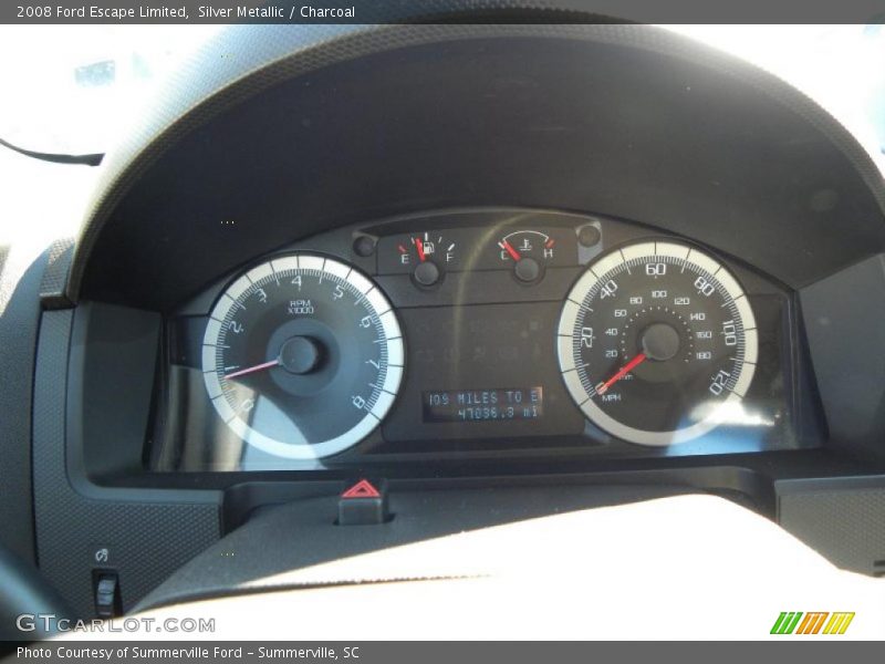 Silver Metallic / Charcoal 2008 Ford Escape Limited