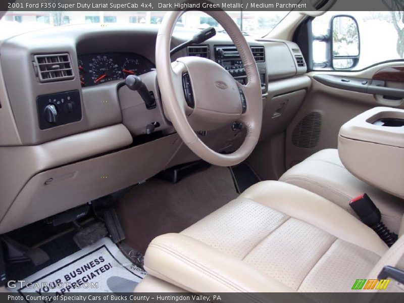 Medium Parchment Interior - 2001 F350 Super Duty Lariat SuperCab 4x4 