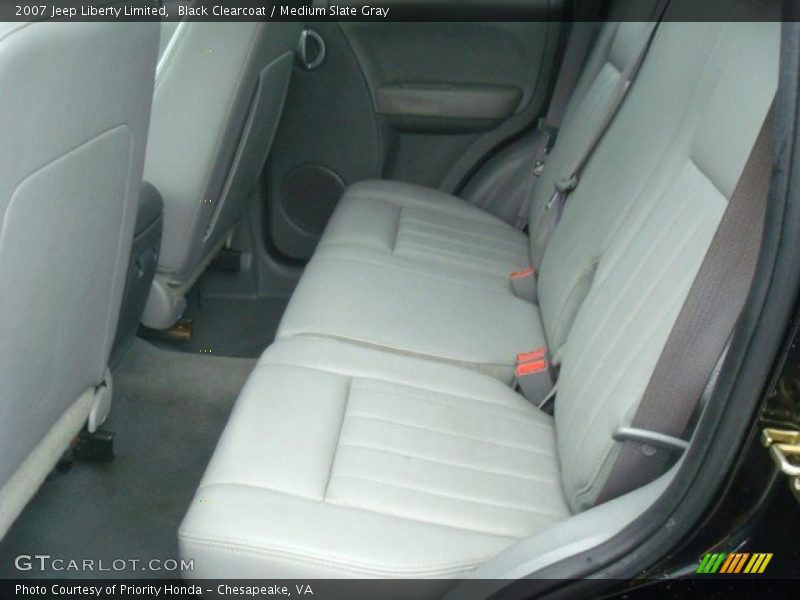 Black Clearcoat / Medium Slate Gray 2007 Jeep Liberty Limited