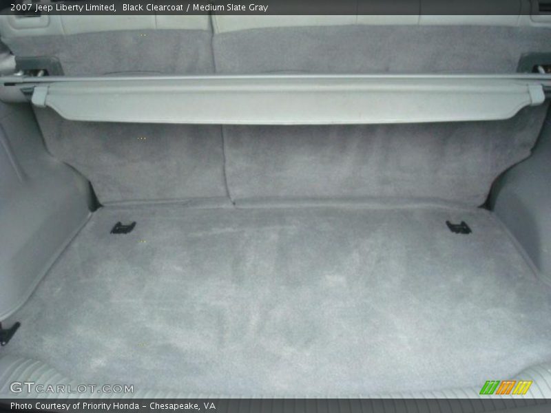 Black Clearcoat / Medium Slate Gray 2007 Jeep Liberty Limited