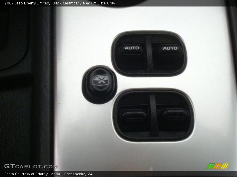 Black Clearcoat / Medium Slate Gray 2007 Jeep Liberty Limited