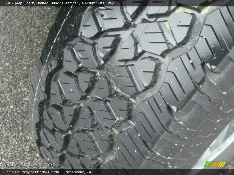 Black Clearcoat / Medium Slate Gray 2007 Jeep Liberty Limited