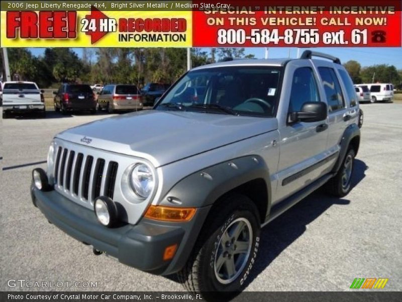 Bright Silver Metallic / Medium Slate Gray 2006 Jeep Liberty Renegade 4x4