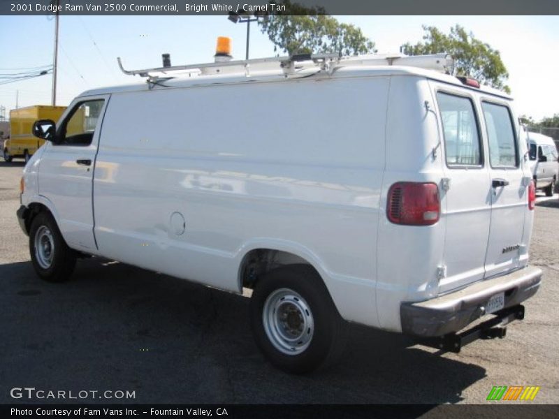 Bright White / Camel Tan 2001 Dodge Ram Van 2500 Commercial