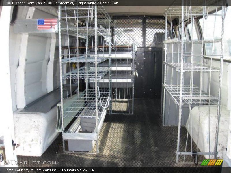 Bright White / Camel Tan 2001 Dodge Ram Van 2500 Commercial