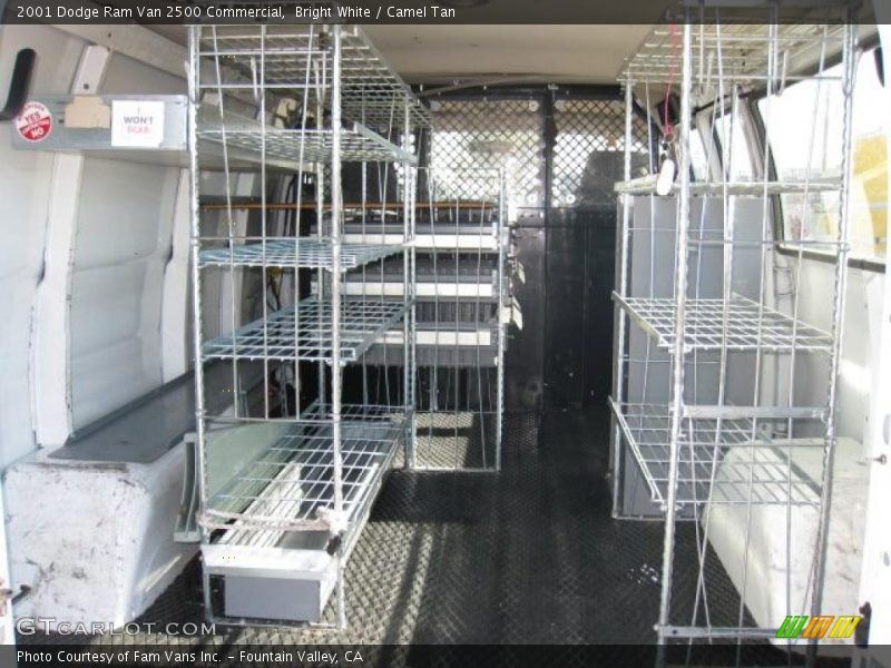 Bright White / Camel Tan 2001 Dodge Ram Van 2500 Commercial