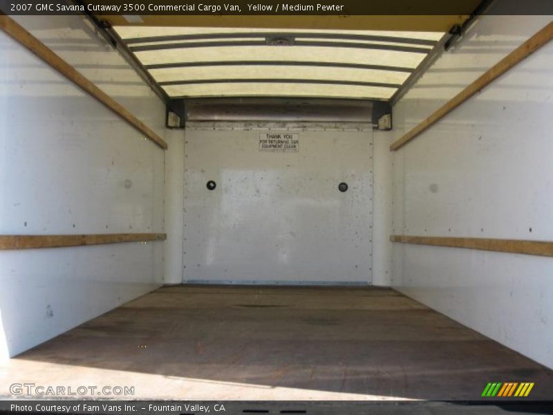 Yellow / Medium Pewter 2007 GMC Savana Cutaway 3500 Commercial Cargo Van