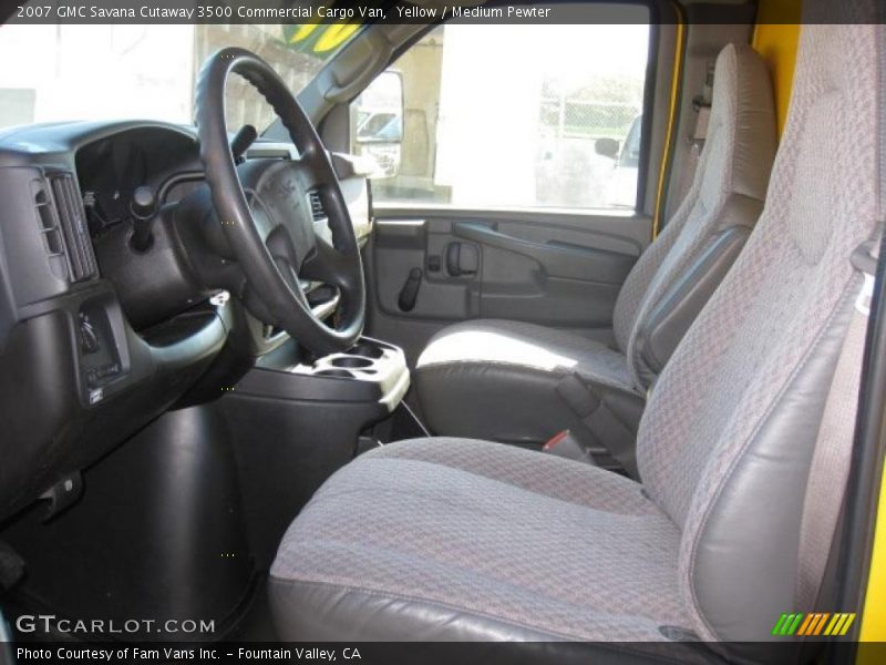 Yellow / Medium Pewter 2007 GMC Savana Cutaway 3500 Commercial Cargo Van