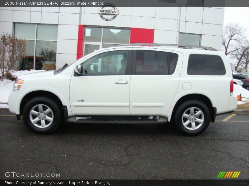 Blizzard White / Almond 2008 Nissan Armada SE 4x4