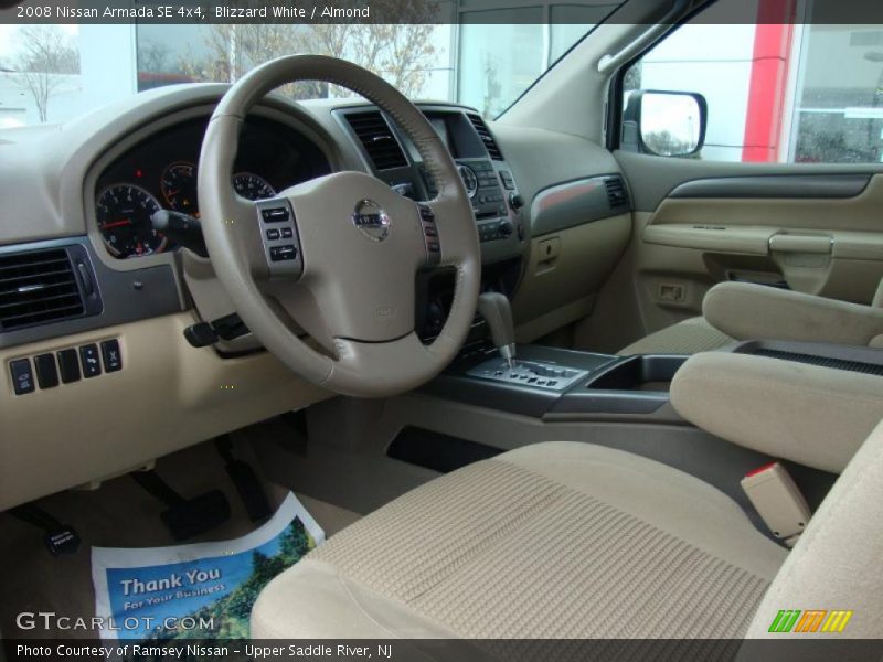 Blizzard White / Almond 2008 Nissan Armada SE 4x4