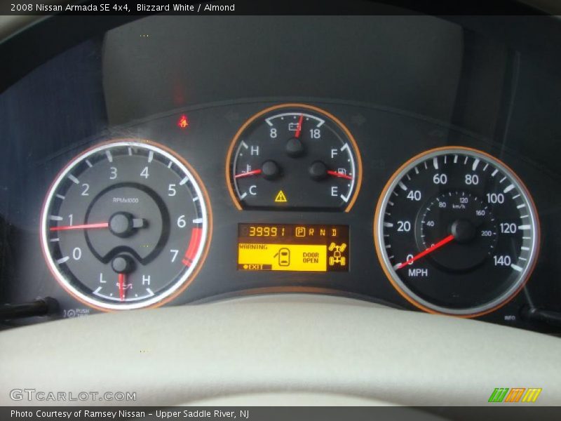  2008 Armada SE 4x4 SE 4x4 Gauges