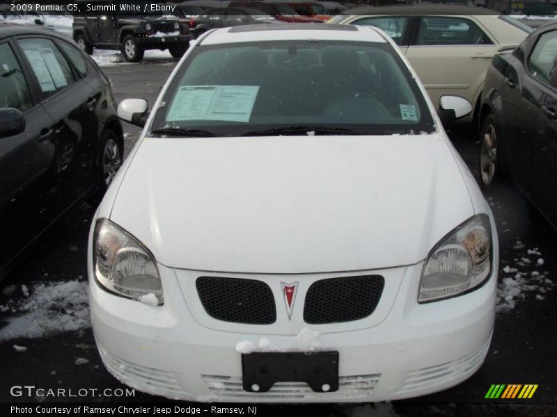 Summit White / Ebony 2009 Pontiac G5