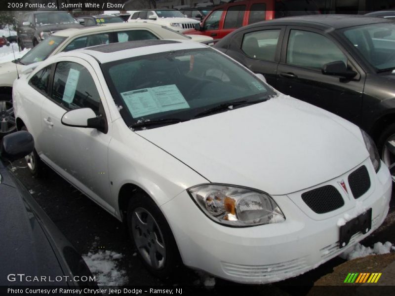 Summit White / Ebony 2009 Pontiac G5