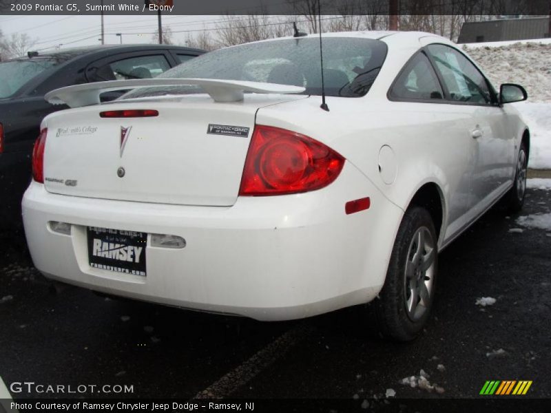Summit White / Ebony 2009 Pontiac G5
