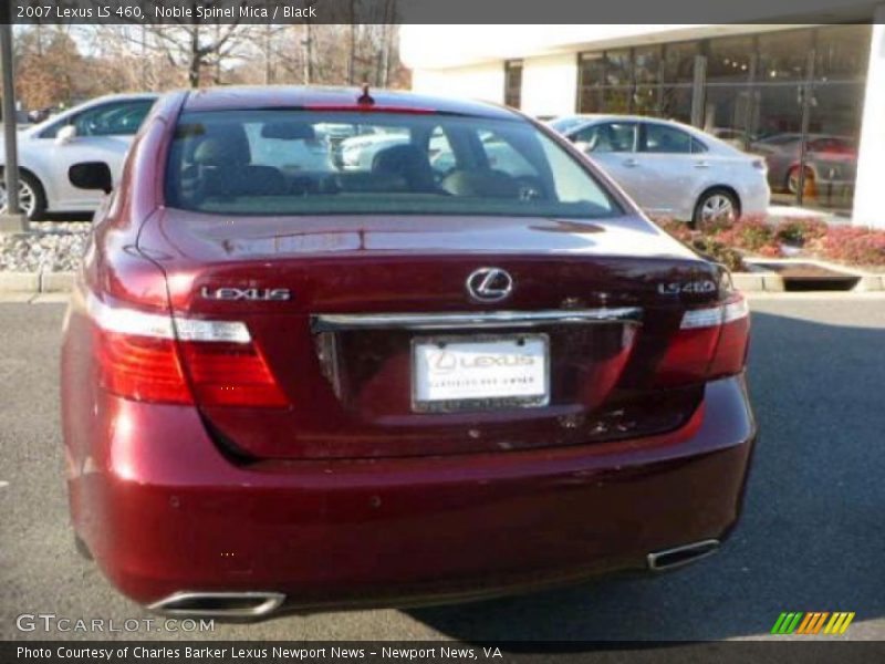 Noble Spinel Mica / Black 2007 Lexus LS 460