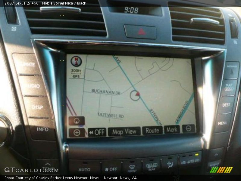 Noble Spinel Mica / Black 2007 Lexus LS 460