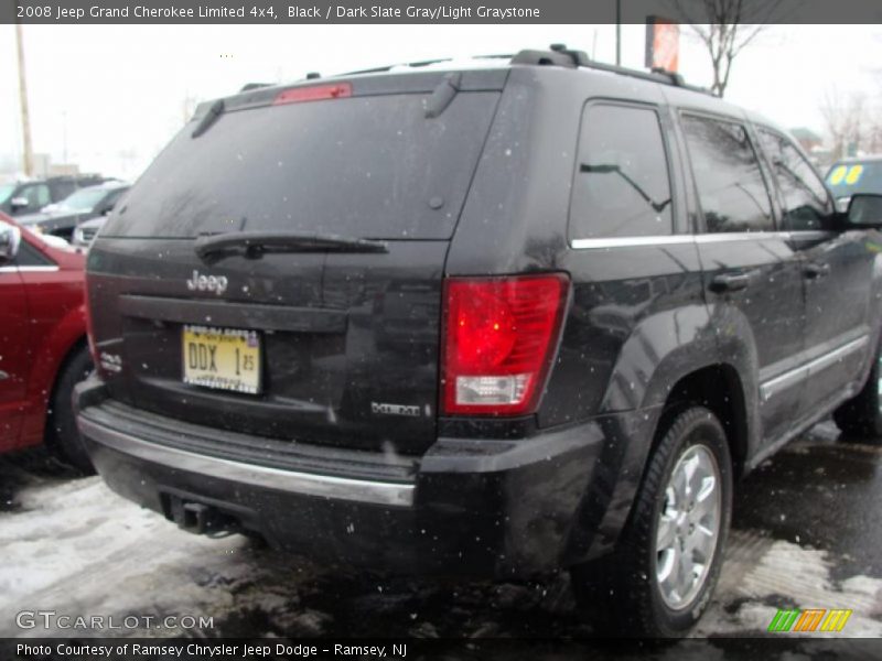 Black / Dark Slate Gray/Light Graystone 2008 Jeep Grand Cherokee Limited 4x4