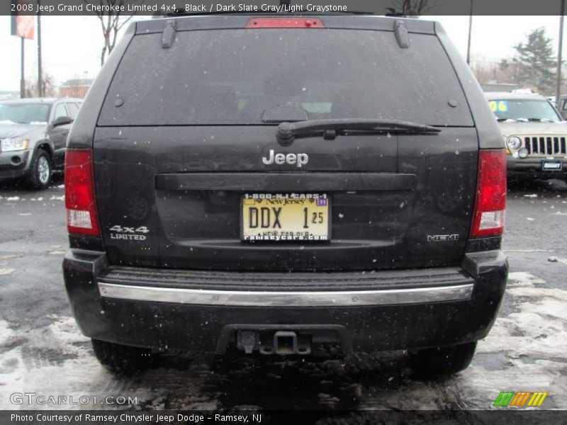 Black / Dark Slate Gray/Light Graystone 2008 Jeep Grand Cherokee Limited 4x4