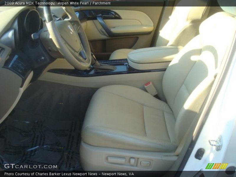 Aspen White Pearl / Parchment 2009 Acura MDX Technology