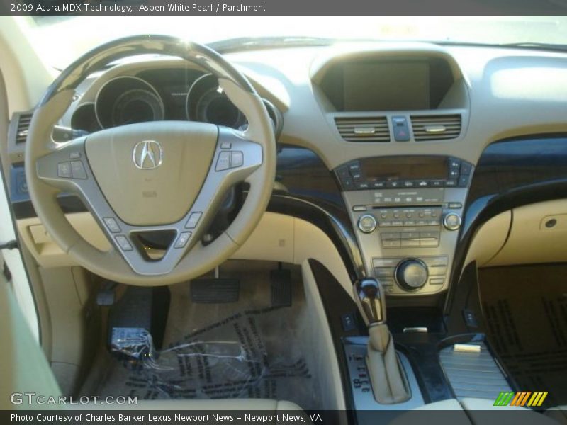 Aspen White Pearl / Parchment 2009 Acura MDX Technology
