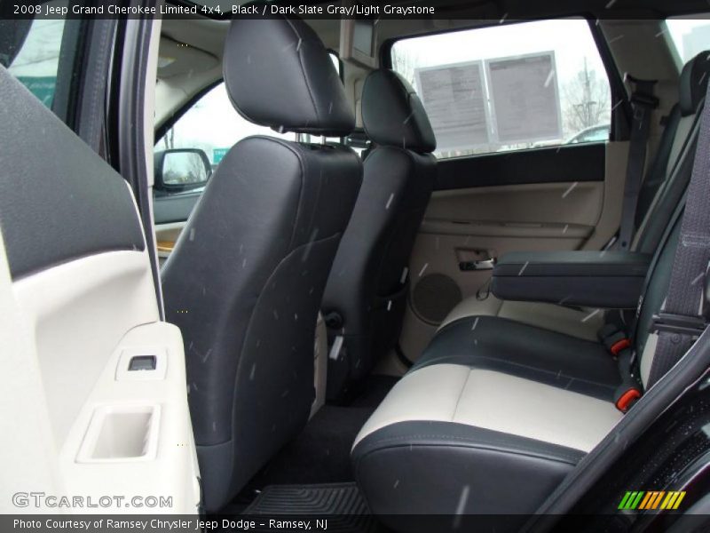 Black / Dark Slate Gray/Light Graystone 2008 Jeep Grand Cherokee Limited 4x4