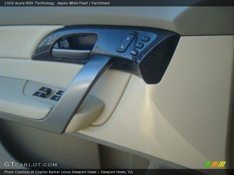 Aspen White Pearl / Parchment 2009 Acura MDX Technology