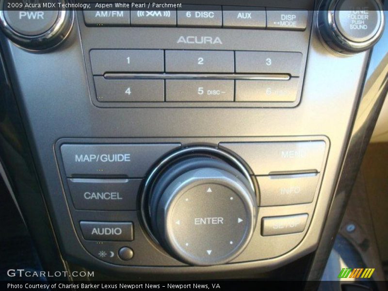 Aspen White Pearl / Parchment 2009 Acura MDX Technology