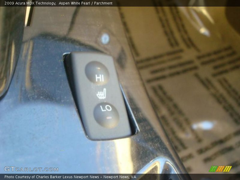 Aspen White Pearl / Parchment 2009 Acura MDX Technology