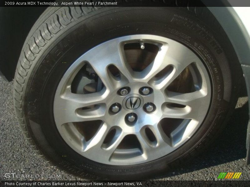 Aspen White Pearl / Parchment 2009 Acura MDX Technology