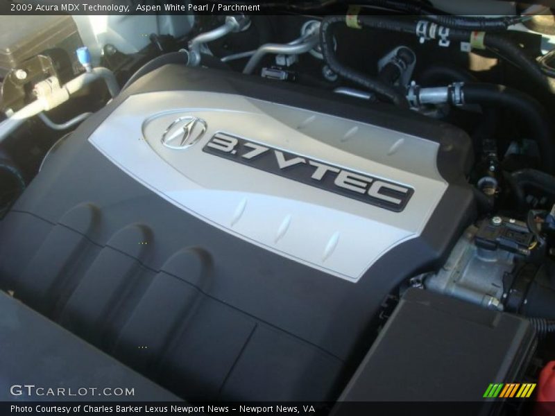 Aspen White Pearl / Parchment 2009 Acura MDX Technology