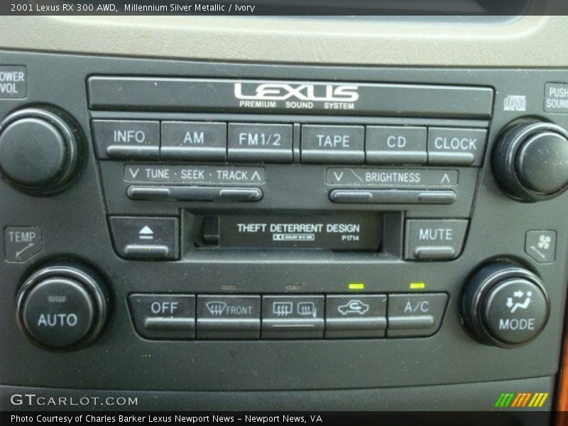 Millennium Silver Metallic / Ivory 2001 Lexus RX 300 AWD