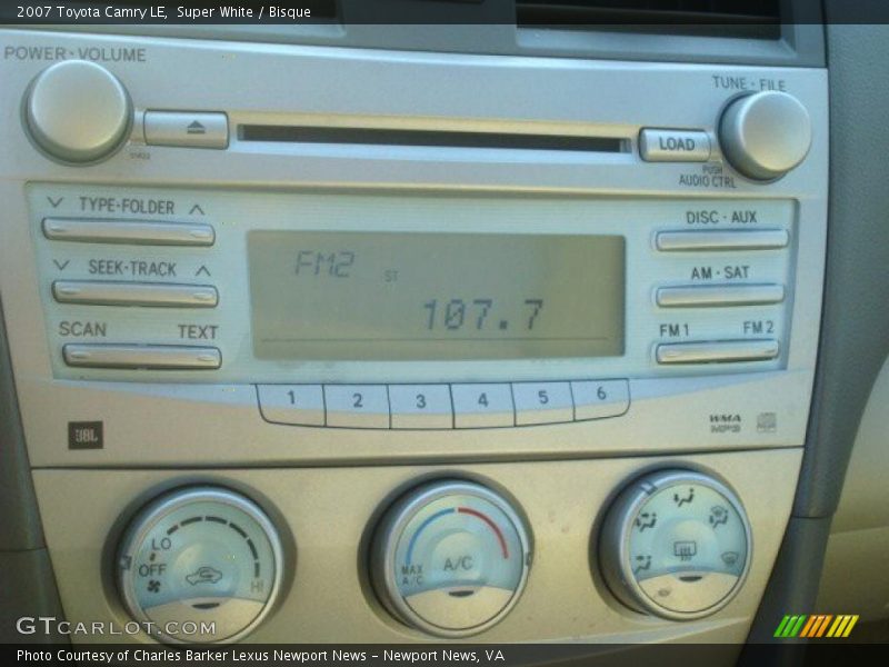 Super White / Bisque 2007 Toyota Camry LE