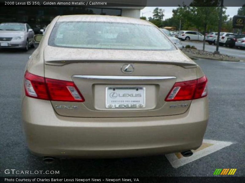 Golden Almond Metallic / Cashmere 2008 Lexus ES 350