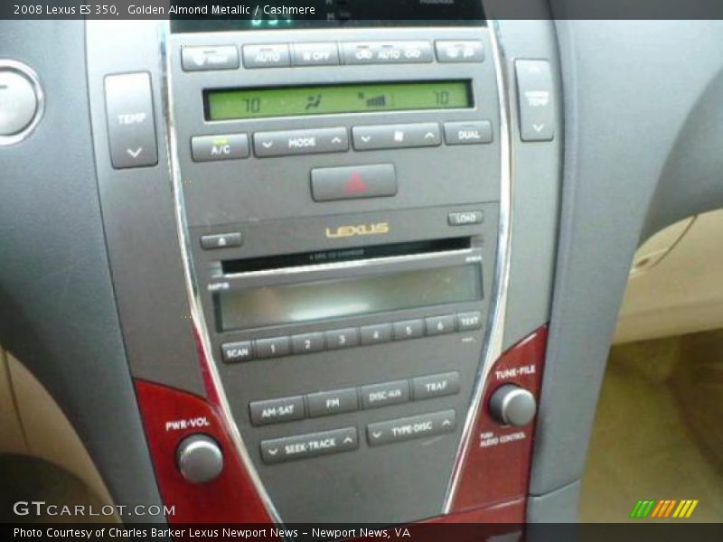Golden Almond Metallic / Cashmere 2008 Lexus ES 350