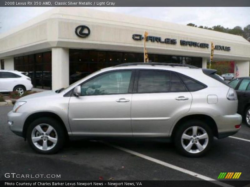 Classic Silver Metallic / Light Gray 2008 Lexus RX 350 AWD