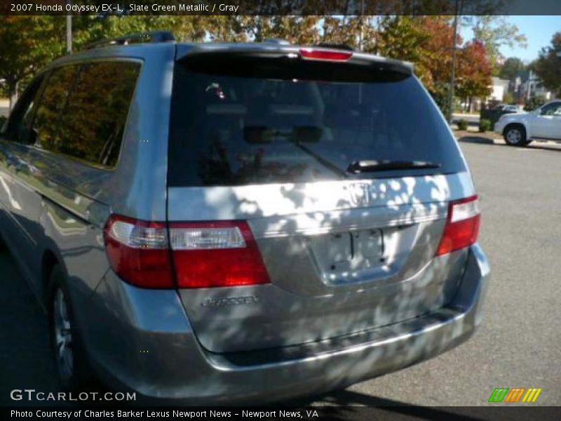 Slate Green Metallic / Gray 2007 Honda Odyssey EX-L