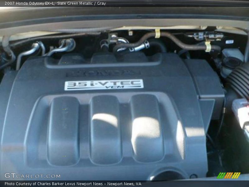 Slate Green Metallic / Gray 2007 Honda Odyssey EX-L