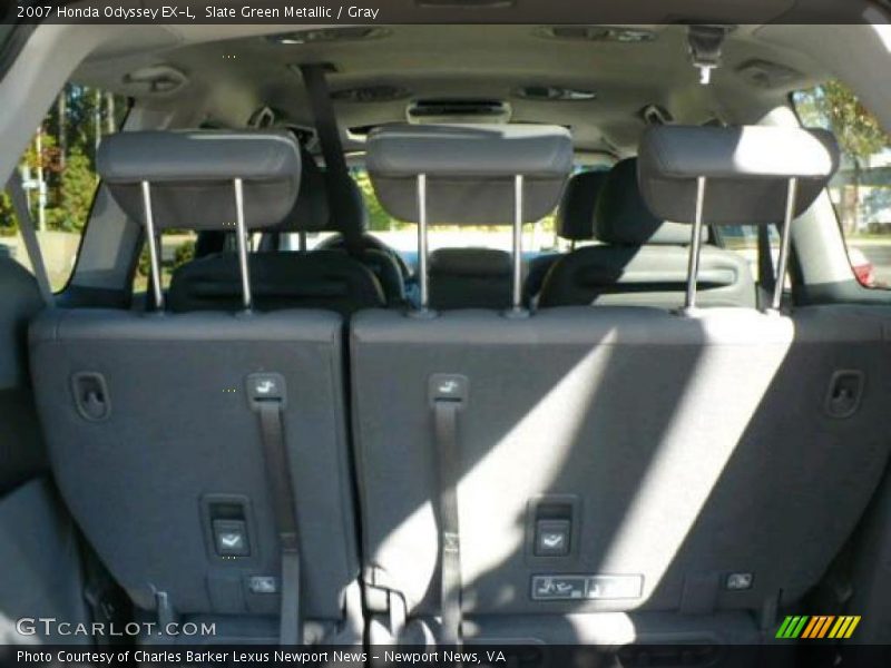 Slate Green Metallic / Gray 2007 Honda Odyssey EX-L