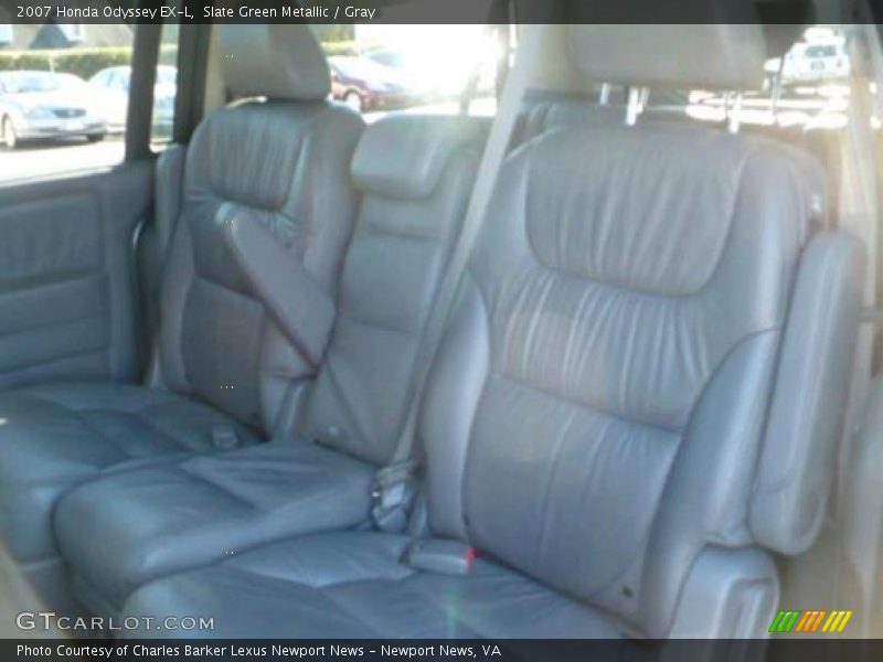 Slate Green Metallic / Gray 2007 Honda Odyssey EX-L