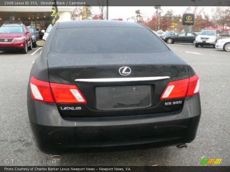 Obsidian Black / Cashmere 2008 Lexus ES 350